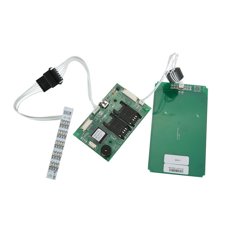 Különálló antenna modullal rendelkező érintésmentes kártya olvasó modul LED pane