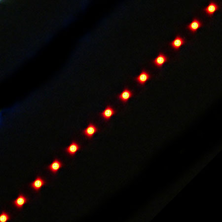 LED csík öntapadós,  PIROS 5cm 12V