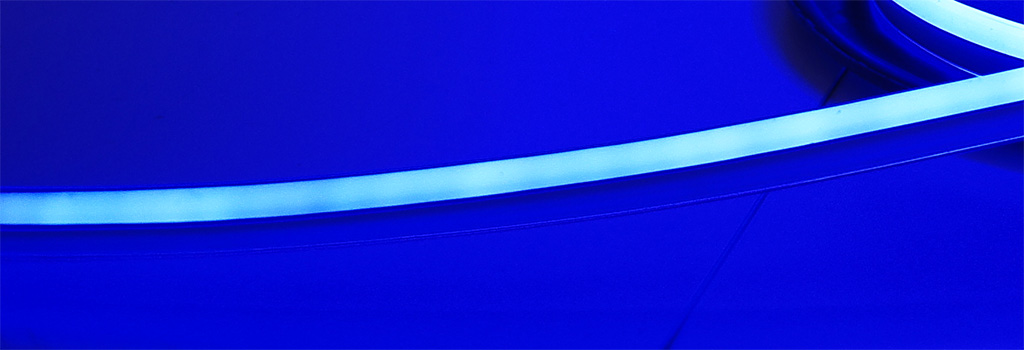 Hajlékony LED szalag 220V, kétoldalas, kék