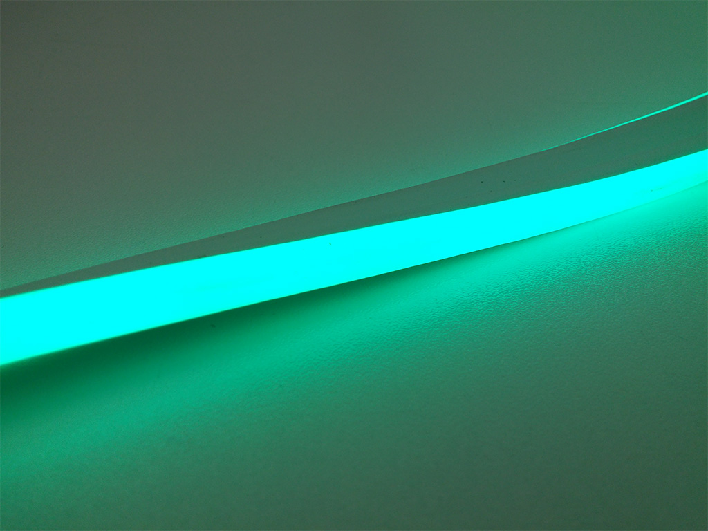 Hajlékony LED szalag 220V, kétoldalas, zöld